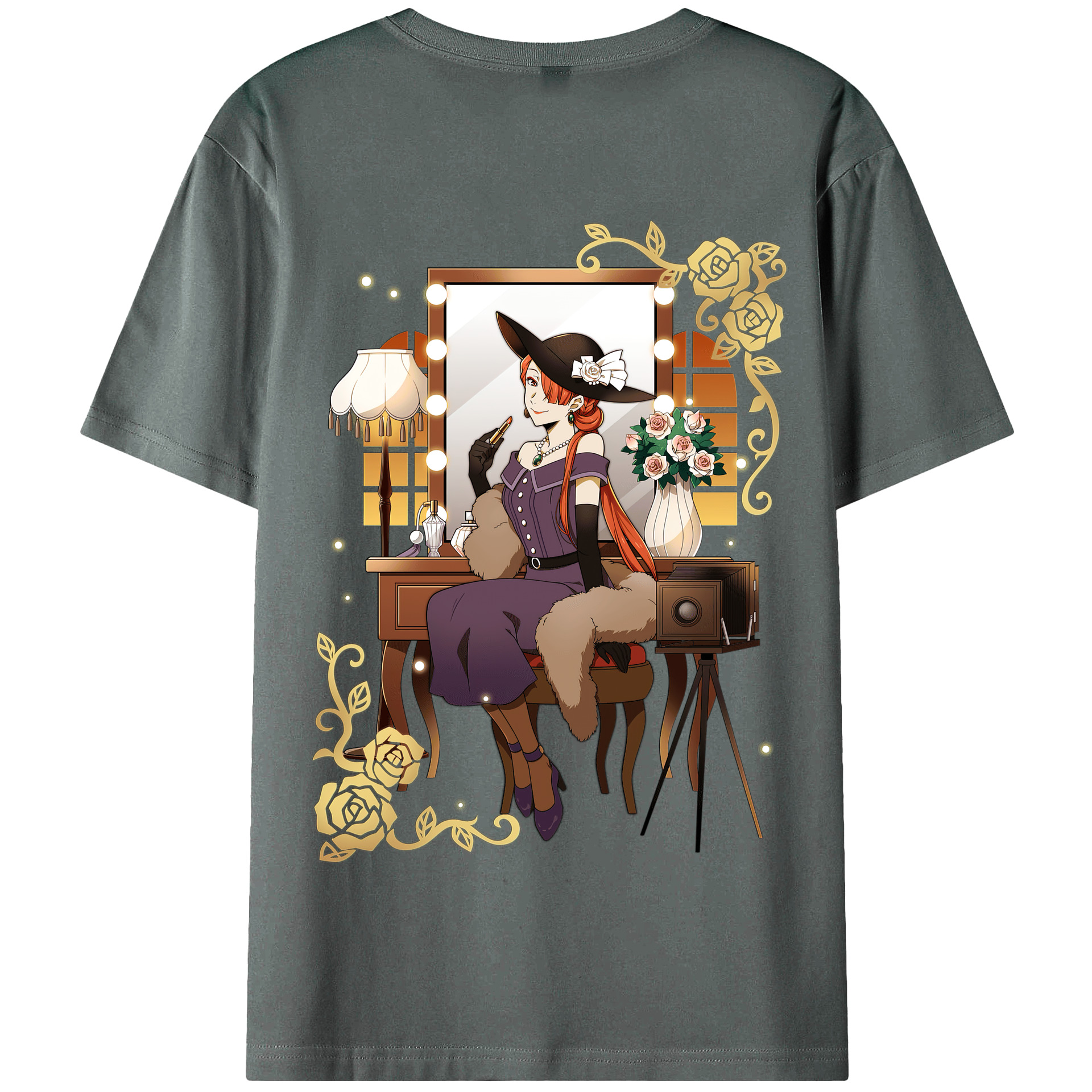 （画像用） 文豪ストレイドッグス Bungo Stray Dogs 綿100％半袖Tシャツ（背面プリント）